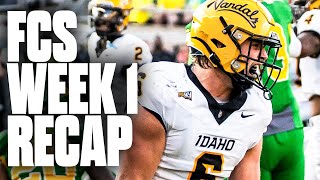 FCS Football Week 1 Recap Idaho amp Western Carolina Almost Upset Top Teams [upl. by Imailiv]