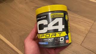 Cellucor C4 Sport Pre Workout Powder Blue Raspberry Review Effective and Easy On the Stomach [upl. by Georgeanne]