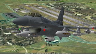 Falcon 4 Allied Force 2005 SEAD strike  SA2 SA3 and SA4 destroyed [upl. by Lozar]