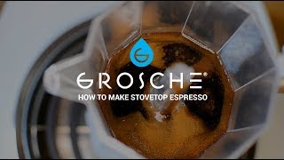 GROSCHE  How To Make Stovetop Espresso  ft GROSCHE Milano [upl. by Jacobina]