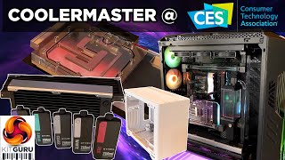 CES 2024 Cooler Master  Cases Watercooling Heatsinks Monitors and PSUs [upl. by Sosthina114]