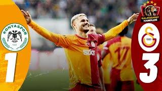 Konyaspor 13 ŞAMPİYON GALATASARAY  Maç Özeti  Önemli Kareler [upl. by Ainegue]