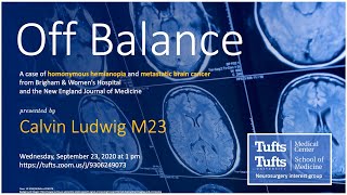 Off Balance — a case of homonymous hemianopia and metastatic brain cancer — by Calvin G Ludwig [upl. by Fanchet]