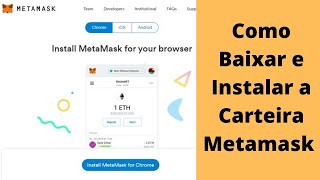 Como Instalar e Criar Conta na Carteira de Ethereum Metamask  Yetubit [upl. by Assilrac941]