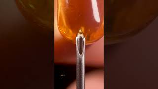 Softgel and Syringe Needle in Macro ASMR relaxing satisfying closeup [upl. by Kath203]