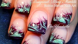 No Water Needed  Marble nail art Tutorial [upl. by Gittel]