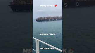 Msc Newyork  sailor msc bigships seafarer container story navy [upl. by Brenton]