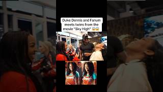 Duke Dennis and Fanum meets twins twins from “Sky High” 🔥fanum duke fyp fy subscribers shorts [upl. by Alinoel]