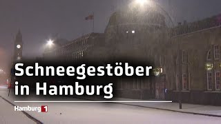 Hamburg wird in Schnee gehüllt Impressionen vom Wintereinbruch [upl. by Anan563]