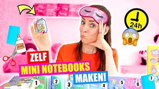 IN 24 UUR ZOVEEL MOGELIJK ZOETE ZUSJES MININOTEBOOKS MAKEN 24 Uurs Challenge ♥DeZoeteZusjes♥ [upl. by Calandra]