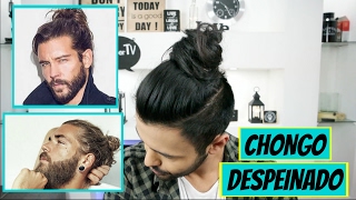 ¿Cómo hacer un chongo para hombre  Man bun Xelbor [upl. by Eisaj]