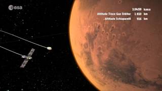 ExoMars 2016 arriving at Mars [upl. by Jolenta]