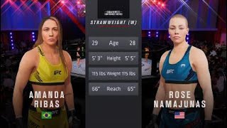 UFC Fight Night  Ribas vs Namajunas [upl. by Erreid655]