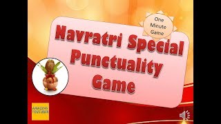 Navratri Special Punctuality game for ladies kitty party  Navratri special fun game [upl. by Eenobe]