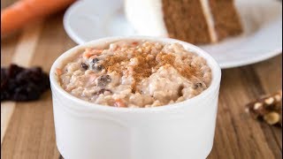 VEGAN Carrot cake Overnight Oats l  COOKING WITH BERTA JAY [upl. by Barnum]