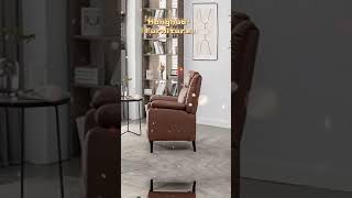 Living Room Furniture Push Back Recliner Sofa Chair Adjustable Fabric Reclining Sofas [upl. by Ravaj]