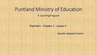 Chemistry  Chapter 1  Lesson 5 [upl. by Nalyad980]