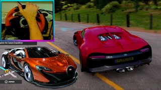 Bugatti Chiron  Forza Horizon 5  steering wheel gameplay [upl. by Seymour203]