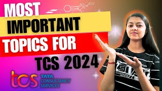 Most important topics for TCS NQT 2024  First complete this topics  Math  reasoning  english all [upl. by Inwat925]