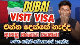 Dubai visit visa Stop in Sri lanka DUBAI VISIT VISA SINHALA  ඩුබායි විසිට් වීසා යන්න බැරිද UAE [upl. by Merrile]