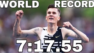 Jakob Ingebrigtsen Smashes 3000m world record at the silesia diamond league meet in 71755 [upl. by Jacobsen]