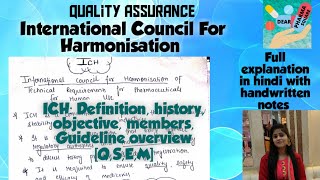 ICH Guidelines  The International Council for Harmonisation  Quality assurance  Pharmacy [upl. by Adilem740]