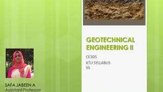 GEOTECHNICAL ENGINEERING II MODULE 1 CHAPTER 12 NUMERICAL PROBLEM [upl. by Nidorf]