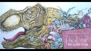 Creating TEXTURE with Colored Pencils  A PencilStash Adult Coloring Tutorial [upl. by Novert]