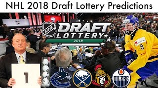 My NHL 2018 Draft Lottery Predictions And Picks [upl. by Demmahum510]