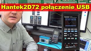 Hantek2D72 połączenie z komputerem USB [upl. by Naitsirc]