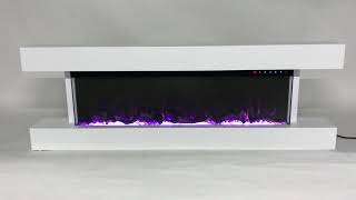 TruFlame 60 Inch Wall Mounted Electric Fire with Mantel [upl. by Lovell]