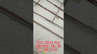 How long lap provides in steel bar in different dia construction civilengineeringbasicknowledge [upl. by Naihtsirc]