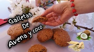 GALLETAS DE AVENA Y COCO SIMPLEMENTE DELICIOSAS ¿Te gustan las galletas  Nati recetas caseras [upl. by Jenni]