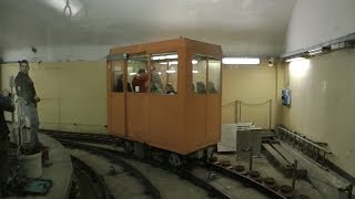 Ascensore Montegalletto Funicular Railway quotUniquequot Underground Narrow Gauge Railway Genoa Tourism [upl. by Darell62]