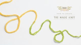 How To The Magic Knot Yarn Join  Easy Tutorial by Hopeful Honey [upl. by Newol]