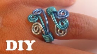 DIY Anillo de alambre en 3 colores [upl. by Aracot354]