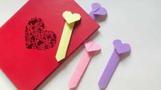 How to make origami heart bookmark  Origami Heart Bookmark Crafting Secrets Revealed [upl. by Benedikta358]