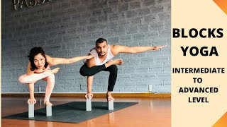 Blacks Yoga Class From Intermediate To Advance Level  Yoga With Blocks  Master Sourav  Kiows [upl. by Beera]