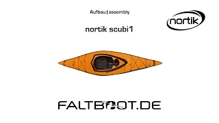 nortik scubi 1 Faltboot Aufbau [upl. by Leimad718]