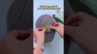 Gorras con visera estampadas con vinilo textilcameo vinilodecorte vinilotextil cricut [upl. by Acitel196]