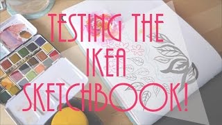 IKEA SKETCHBOOK Is it any good Review of Ikea art supplies [upl. by Nocaj188]