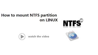 how to mount ntfs partation in linux  Linux Tutorial [upl. by Lati]