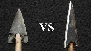 Penetration Test Stone vs Steel Arrowheads on a Deer [upl. by Hujsak]