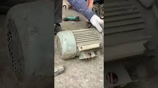 Disassembly process of scrap synchronous motor [upl. by Skyler481]