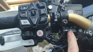 Left Hand Rear Brake modification 2020 Africa Twin [upl. by Anorahs347]