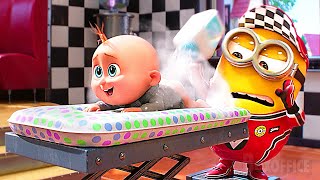 Baby Gru  Minions Despicable Me 4 CUTEST Scenes 😍 🌀 4K [upl. by Buehler]