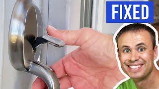 Try First Easy FIX for Stuck Front Door Handle [upl. by Rowan]