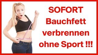 Abnehmen am Bauch ohne Sport  Trinke täglich Das [upl. by Marlee]