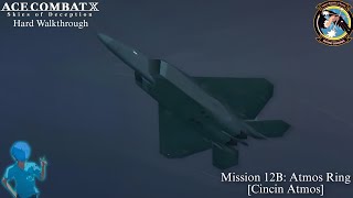 Ace Combat X Walkthrough  Mission 12B Atmos Ring with F22 Raptor [upl. by Cooe]