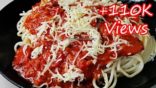 HOW TO MAKE THE EASIEST SIMPLE CHEESY PINOY STYLE SPAGHETTI THAT IS BETTER THAN TAKE OUT [upl. by Kcirdnek]